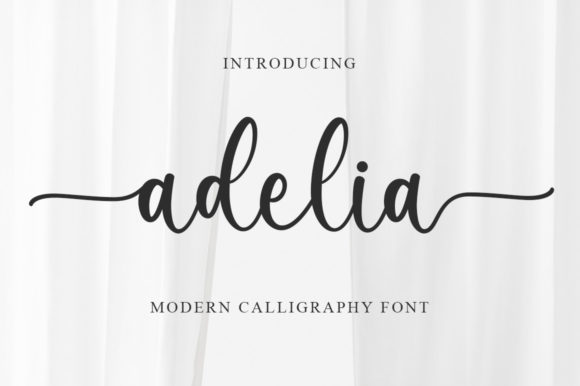 Adelia: A Modern Script Font for Handwritten Elegance