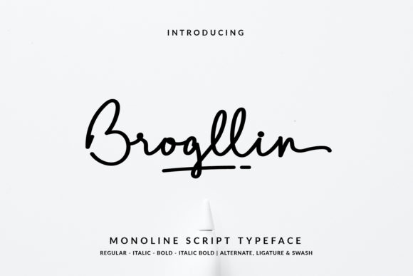 Brogllin: The Elegant Handwritten Font for Modern Designs