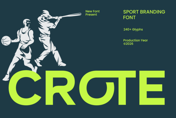 Crote: The Bold Typeface for High-Impact Sports Branding