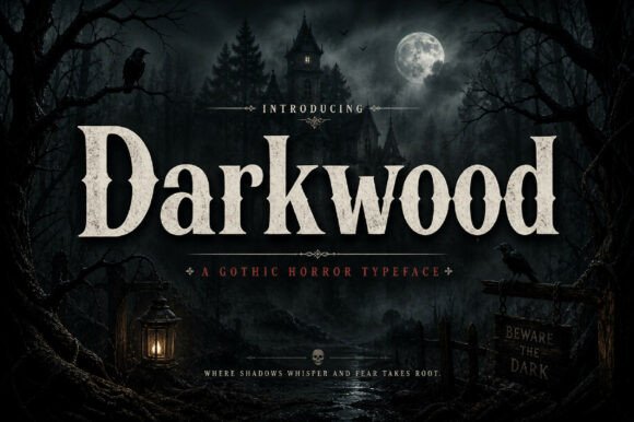 Darkwood: A Bold Vintage Display Font with Real Character