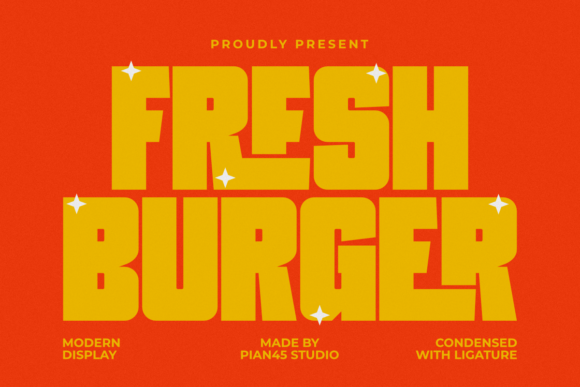 Fresh Burger: A Bold Typeface for Hungry Brands