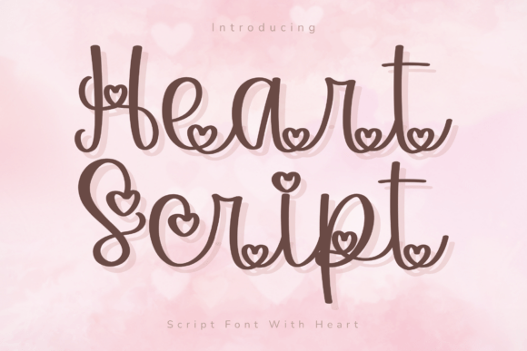 Heart Script: A Playful Typeface for Modern Creatives