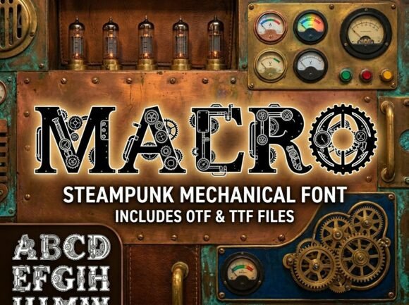 Macro: A Decorative Display Font for Bold, Modern Designs