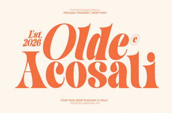 Olde Acosai: A Serif Duo for Timeless Design