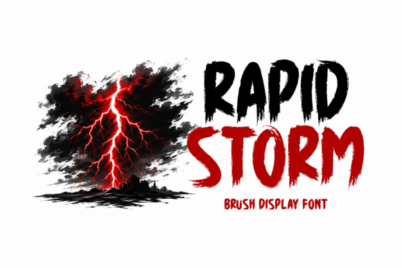 Rapid Storm: The Intense Brush Font for High-Impact Designs