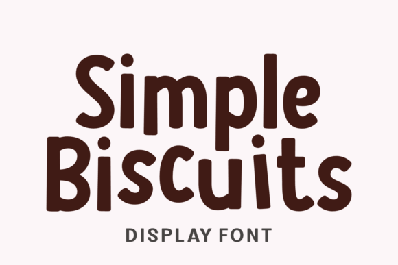 Simple Biscuits: A Cartoon Font for Playful Designs