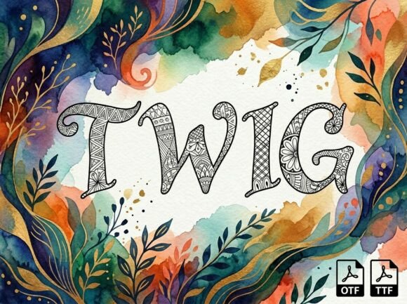 Twig: A Mindful Decorative Font for Creative Brands