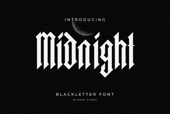 Unveiling Midnight Blackletter: A Modern Gothic Typeface